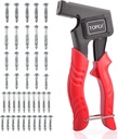 TOPEX 41 Pieces Hollow Wall Anchor Fixing Gun Set Metal Setting Hand Tool Kit with Multiple Sizes Screws for Industrial/Wood/Cement/Drywall/Plaster/Tile and Plasterboard