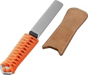 SHARPAL 181N BUDDYGUARD Dual-Grit Diamond Knfie Tool Sharpener Sharpening Stones with Leather Strop, Coarse/Extra Fine