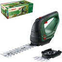 Bosch Cordless Advancedshear 18V-10 (Without Battery,18 Volt System, Cuts up to 85 M² per Battery Charge, with Shrub and Grass Shear Blades, in Cardboard Packaging)