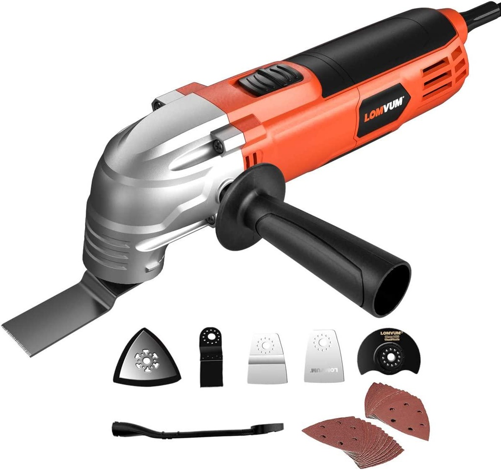 LOMVUM 220W Multi-Oscillating Tool,Oscillating Multi Tool with 6 Variable Speed 2301