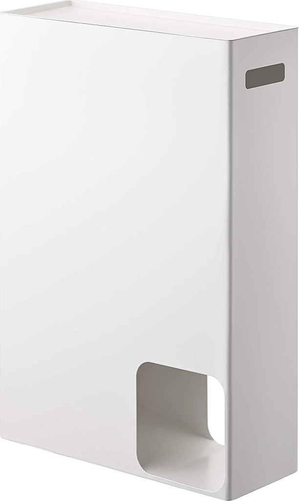 YAMAZAKI home 2294 Toilet Paper Stocker-Bathroom Storage Organizer Dispenser, One Size, White
