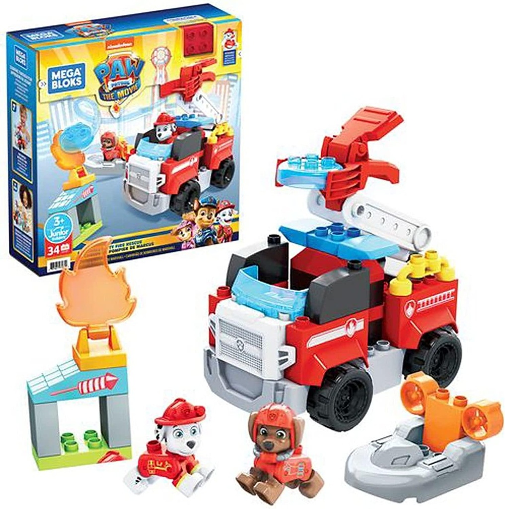 Mega Bloks Nickelodeon PAW Patrol Marshall's City Fire Rescue