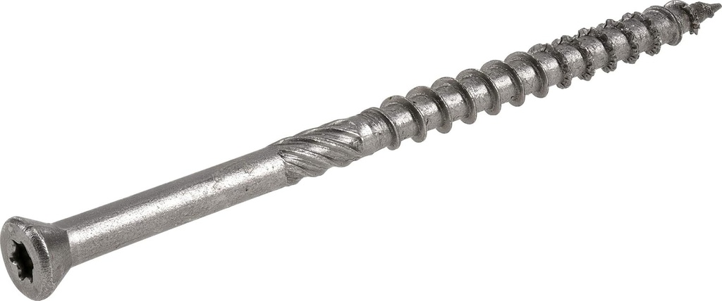 Power Pro 48641 Trim Screws, #8 X 2-1/2", Premium Outdoor Trim Screws, Rust Resistant, Stainless Steel, 1Lb Box, 130 Pcs