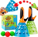YoYa Toys Pop and Catch Launcher Basket with 3 Balls - for Girls, Boys, Adults, Indoors and Outdoors - Promote Fine Motor Skills and Improve Hand to Eye Coordination - in a Carry Bag