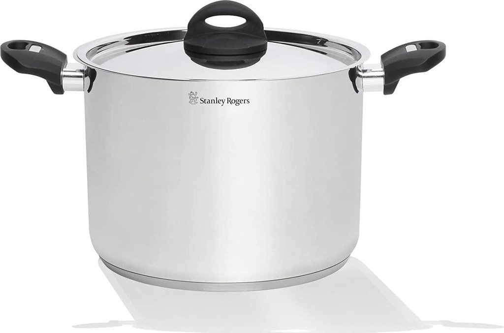 Stanley Rogers Stock Pot, 8 litres Capacity, 24 cm Size Silver