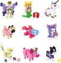 PLUS PLUS - Set of 9 Mystery Makers - Pets and More - Construction Building Stem / Steam Toy, Party Favors, Interlocking Mini Puzzle Blocks for Kids