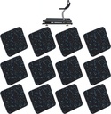 AR-PRO Exercise Equipment Mats - 4 x 4 x 0.5 Anti-Slip Mat with Treadmill Mat for Carpet Protection Trusted Treadmill Mat and Floor Protectors Made of Shock Absorbent Recycled Rubber