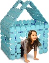 Fort Boards - Fort Building Kit | Jumbo Blocks Kids Toy | 90 Piece Set: Light Blue