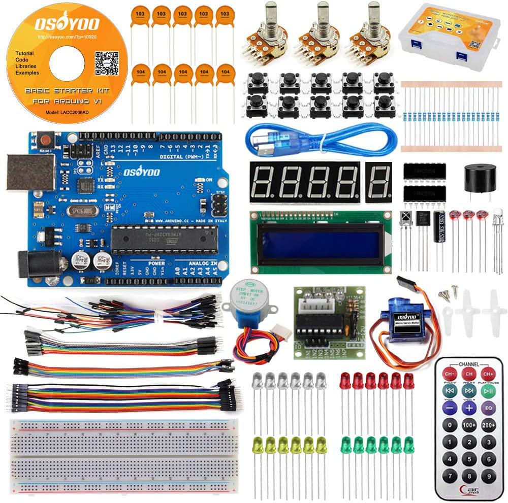 Osoyoo 2017 Super Starter Kit With UNO R3 Board For Arduino DIY Learning Projects Robot