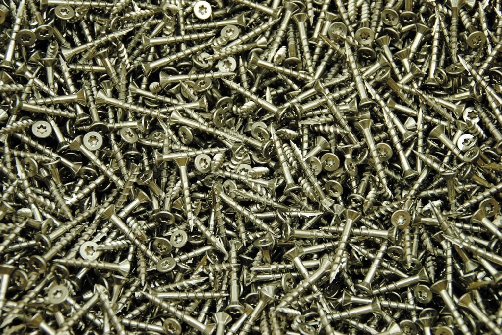 (500) Stainless Steel Torx T20 Star Flat Head 8 X 1-1/4 Deck Screw Type 17 Wood