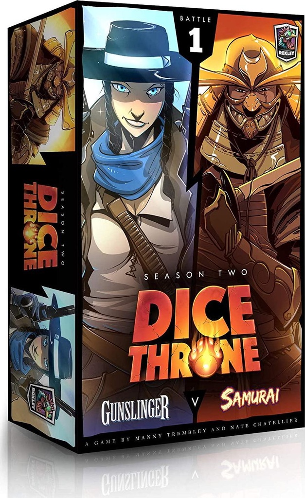 Roxley Dice Throne Season 2 Battle Box 1 Gunslinger vs Samurai Board Game