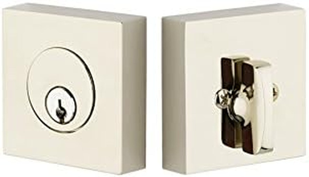 Emtek 8469 Square Deadbolt 7 Finish Options (Polished Nickel US14)