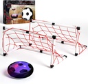 BLACK SERIES Hover Air LED Soccer Game Set with 2 Goals, Kids Fun Sports Gaming Set, Toys for Boys, Girls Hover Toy with Foam Bumper for Indoor/Outdoor Play at Night