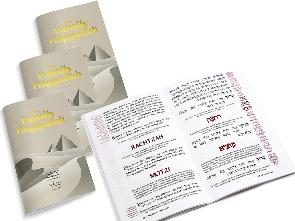 The Family Haggadah Passover Handbook Guide, Family Haggadah 3-Pack