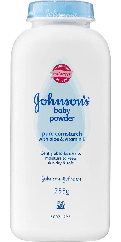 Johnson's Pure Cornstarch With Aloe and Vitamin E Classic Scented Baby Powder 255g
