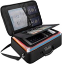 Document Organizer Fireproof storage Bag, Tamfile File Storage Bag 14.2*10.63*4.2 inch, Large Size Portable Important Document Storage Holder Box with Safe Lock and Shoulder Strap, Multi-Layer Storage