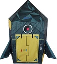 NARMAY Play Tent Rocket Ship Playhouse for Kids Indoor/Outdoor Fun - 111 x 106 x 152 cm