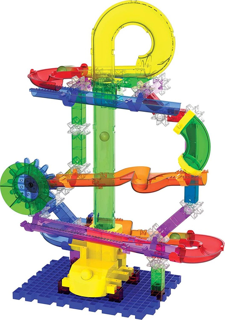 The Learning Journey: Techno Gears Marble Mania - Slingshot 3.0 (80+ pcs) - Marble Run for Kids Ages 6 and Up - Award Winning Toys