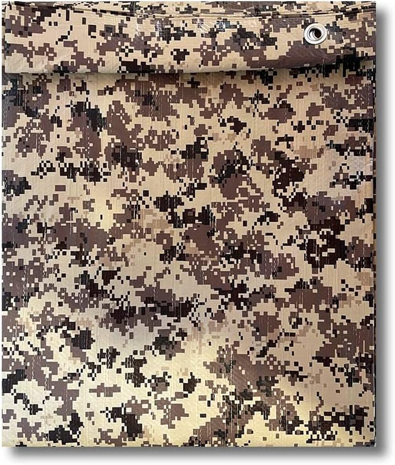 20' X 40' Desert Digital Camouflage Poly Tarp 8 Mil (Finished Size 19'.6 X 39'.6)