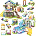 NEW ZACCIT Building Blocks Tree House Building Block Treehouse Pool Party Creative Building Toy Set for Kids 1274 Pcs Learning Roleplay Festival Birthday Gift with Storage Box