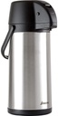 Thermal Coffee Airpot Carafe (101oz) | 17-Cup Insulated Thermos with Pump Beverage Dispenser | 20-Hour Hot and Cold Insulation | Stainless Steel Urn for Tea, Water, Coffee, Iced Drinks