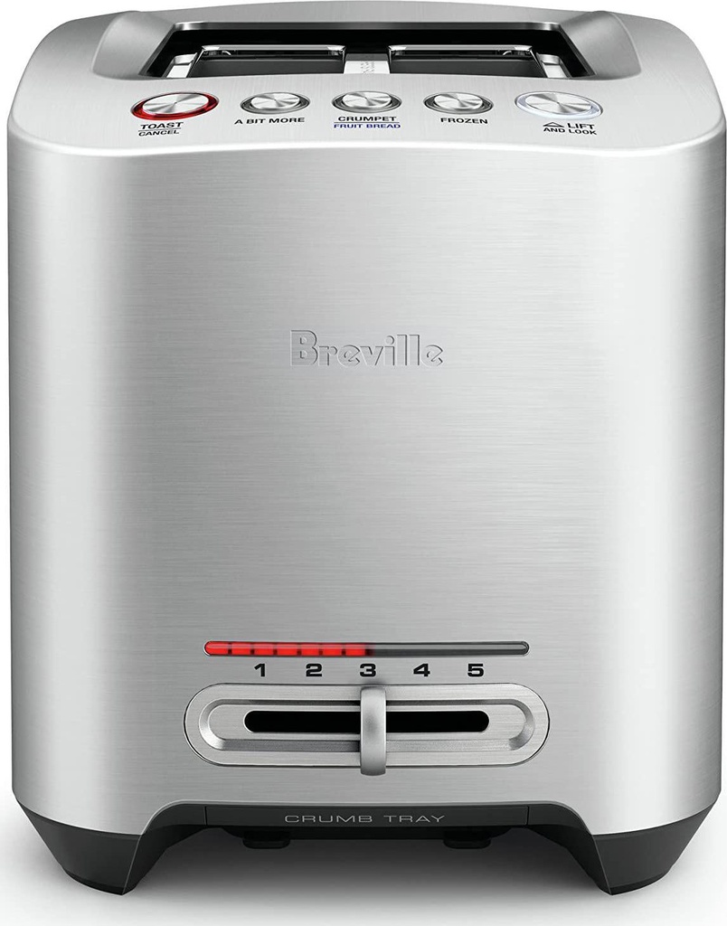 Breville Smart Toaster, Brushed Stainless Steel BTA825BSS
