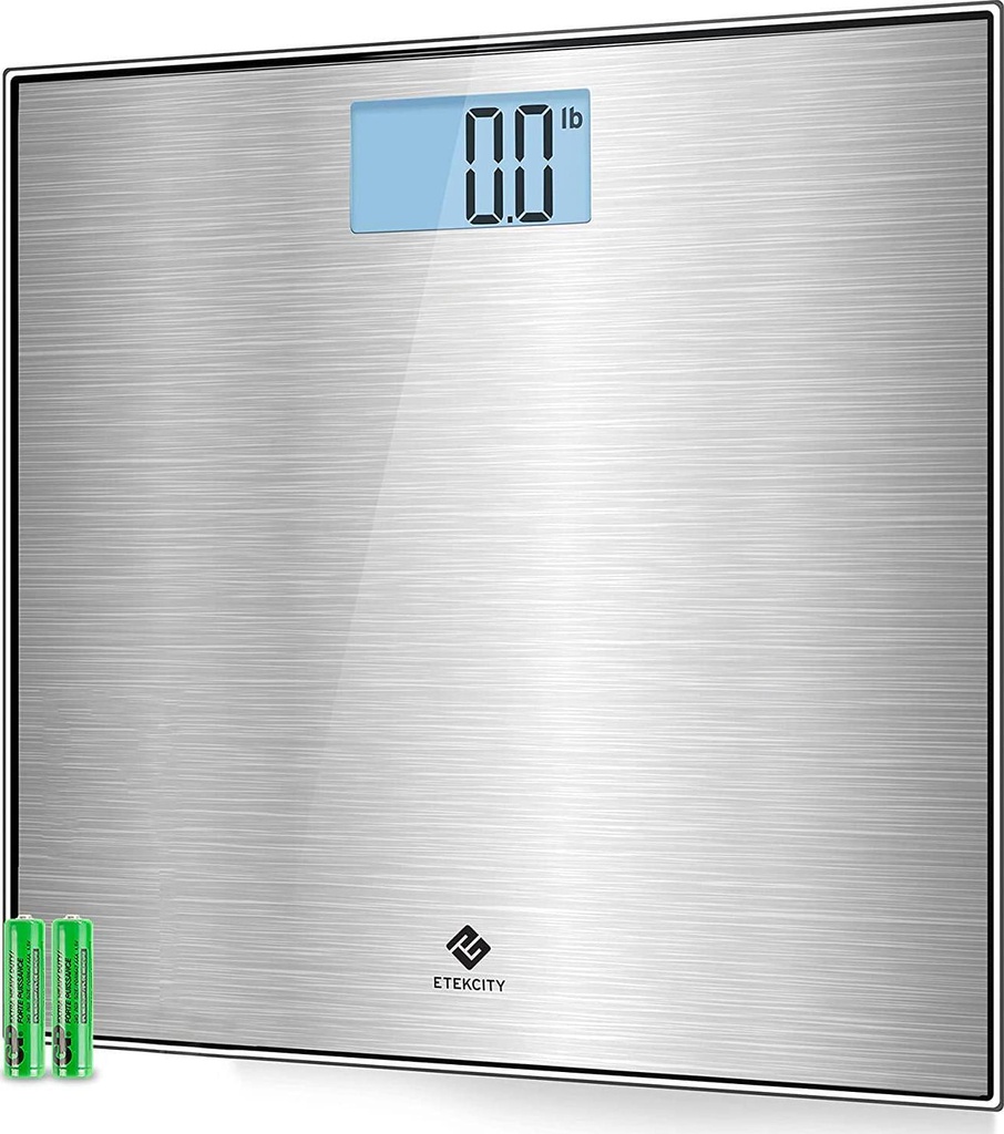 Etekcity Stainless Steel Digital Body Weight Bathroom Scale, Step-On Technology, 400 Pounds