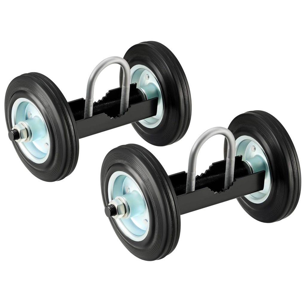 CO-Z 6" Heavy Duty Sliding Gate Wheel for Metal Tube Gate, 600 Lb Capacity Chain Link Fence Gate Wheel, Undermount Rolling Gate Wheel Carrier, Sliding Gate Double Wheels, 2Pcs