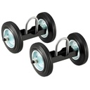 CO-Z 6" Heavy Duty Sliding Gate Wheel for Metal Tube Gate, 600 Lb Capacity Chain Link Fence Gate Wheel, Undermount Rolling Gate Wheel Carrier, Sliding Gate Double Wheels, 2Pcs