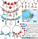 Sofier 94Pcs Charm Bracelet Making Kit DIY Jewelry Making Supplies Charm Bracelets Beads Necklace Making for Teen Women Adult Gift Crafts for Girls Ages 8-12