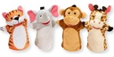 Melissa and Doug 9081 Zoo Friends Hand Puppets (Set of 4) - Elephant, Giraffe, Tiger, and Monkey