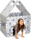 Fort Boards: Fort Building Kit | Jumbo Blocks - Kids Building Toys | 90 Piece Set: Gray