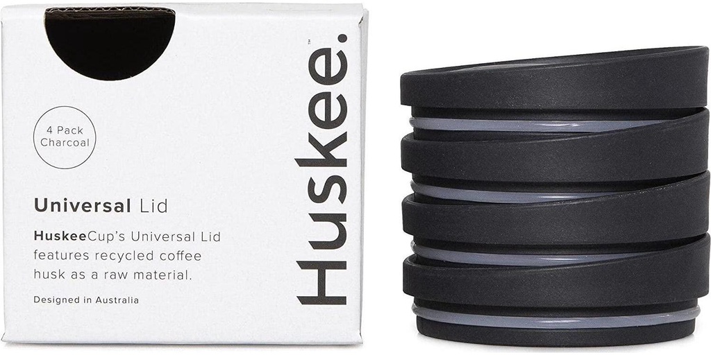 4 Pack Universal Lid Both Natural and Charcoal Colours Available.