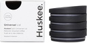 4 Pack Universal Lid Both Natural and Charcoal Colours Available.