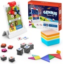 Osmo - Genius Starter Kit for iPad - 5 Educational Learning Games - Ages 6-10 - Math, Spelling, Creativity and More - STEM Toy (Osmo iPad Base Included)