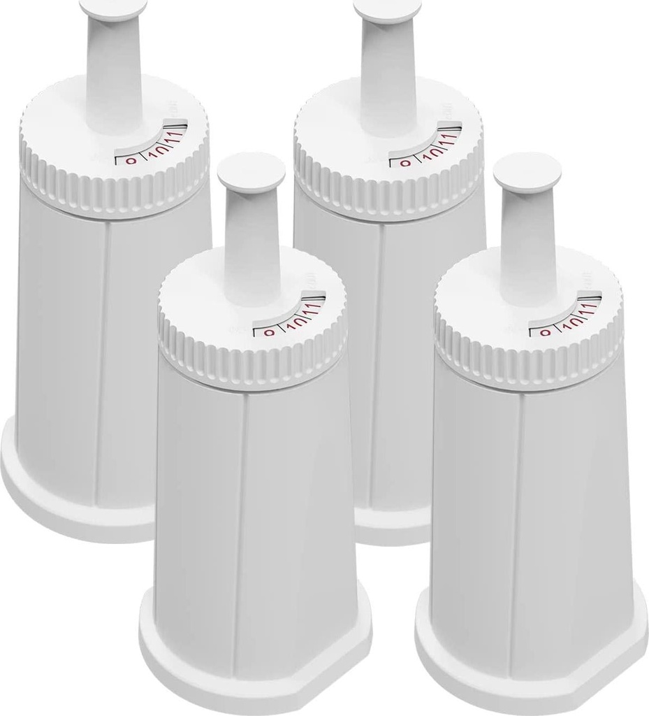Replacement Water Filter Compatible with Breville Sage Claro Swiss for Oracle, Barista and Bambino Espresso Coffee Machine - Part #BES008WHT0NUC1-Pack of 4