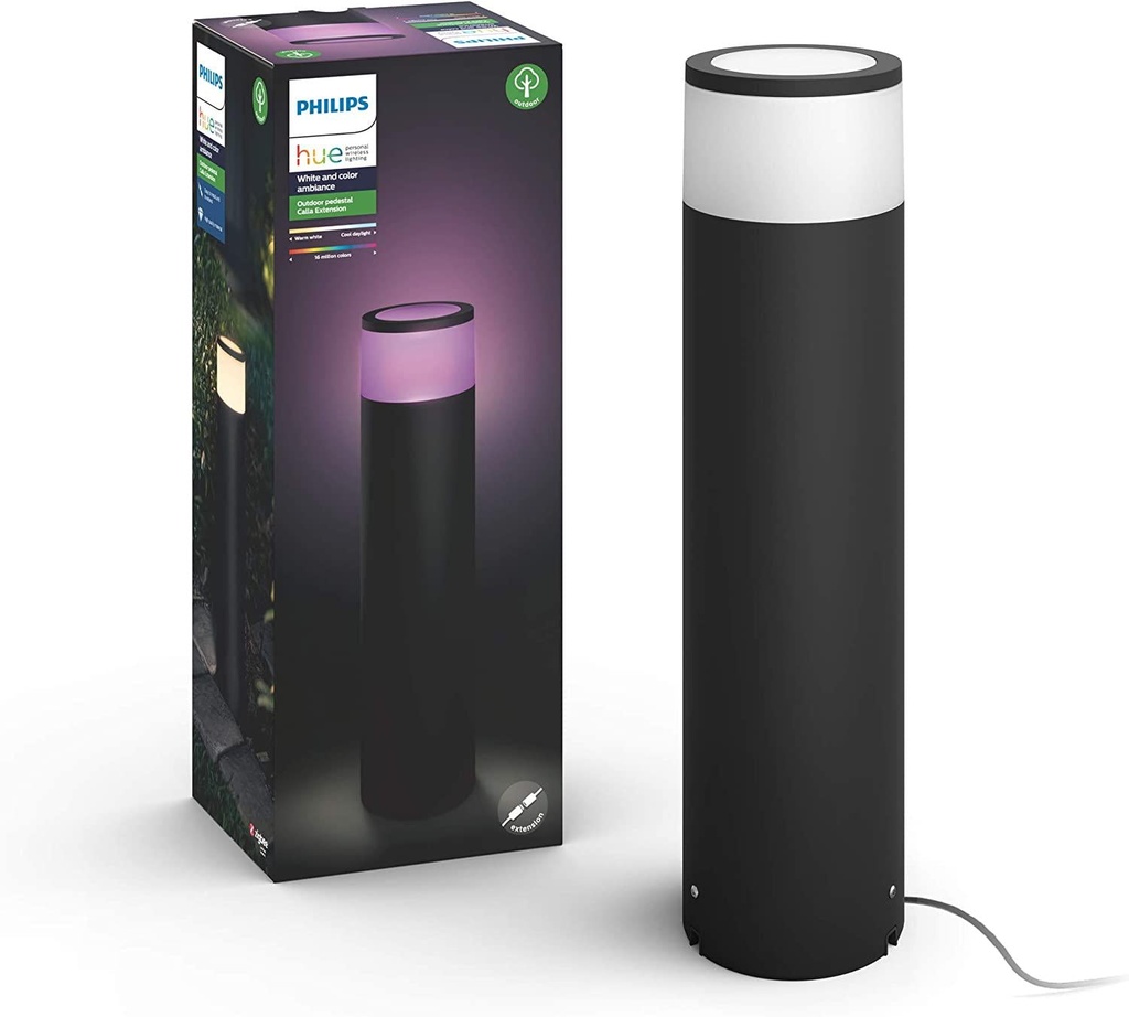 Philips Hue 915005731801 White and Colour Ambience, Outdoor Extension Pedestal Calla Base Unit, 8W, IP65 (Extension/Add on)