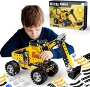 Lucky Doug Construction Toys Bulldozer Model Set - 256 Pieces Building STEM Project Toys for Kids Boys Ages 8-12 and Order, Building Assembly Science Educational Set Gifts for Model Bulldozer Fans