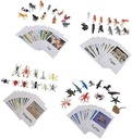 Yikko Montessori Animal Match Cards 48pcs - Insects and Animals Figurines and Cards, Montessori Materials Preschool Infant Toddlers Sorting Toys