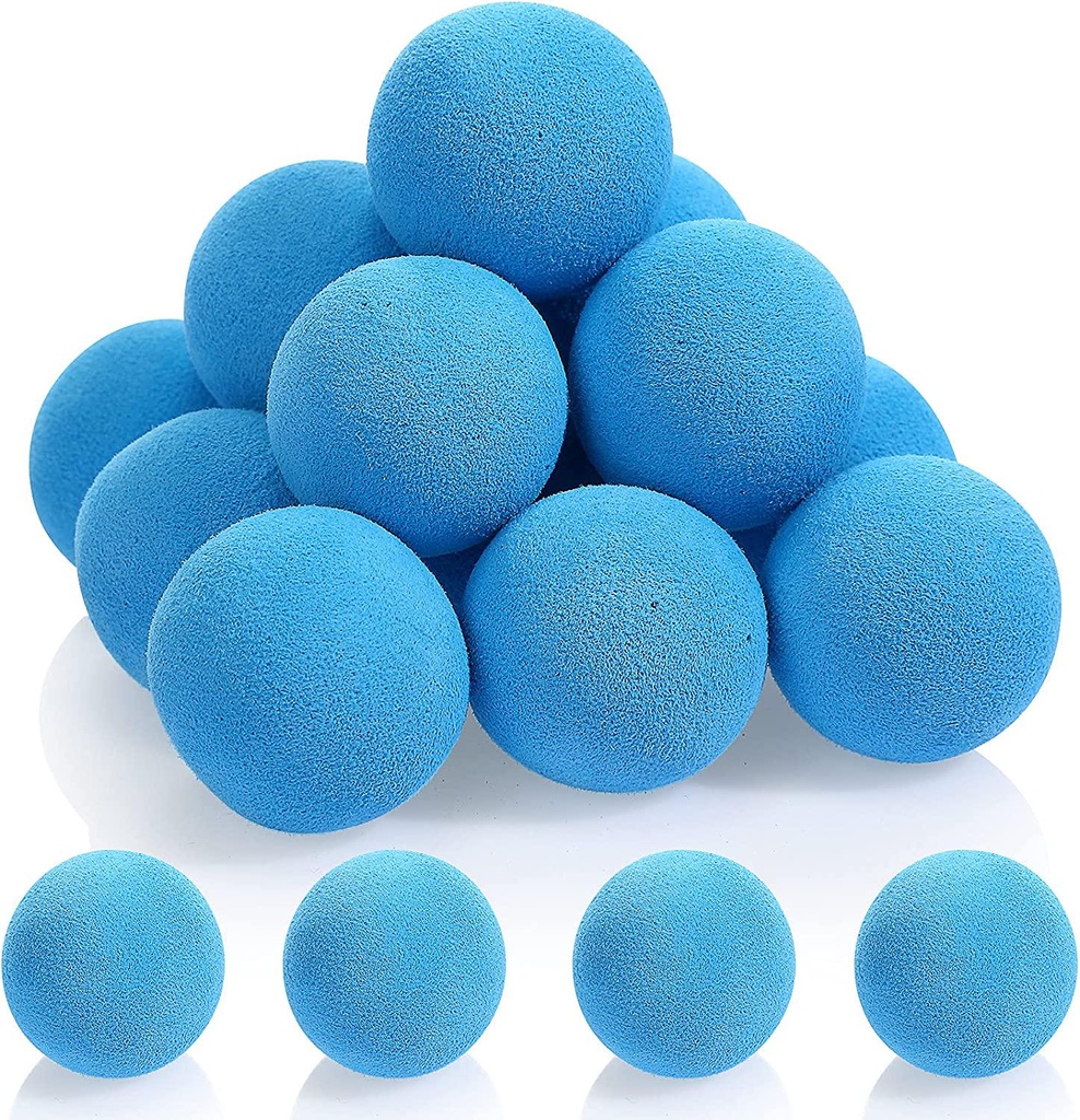 48 Pieces Popper Refill Balls Round Refill Bullet Balls Foam Bullet Ball Soft Foam Balls Foam Replacement Balls for Popper Refills, 1.2 Inch (Green)