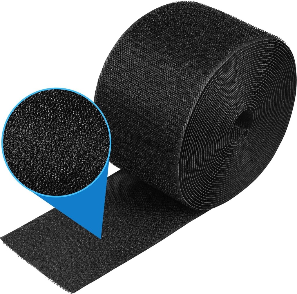 1 Piece (24 Feet in Length) Black Cable Floor Strip Carpet Floor Cord Cover Cable Protector Cable Management, Protect Cords and Prevent a Trip Hazard
