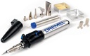 Dremel Versatip 2000 Butane Gas Soldering Iron Kit (With 6 Interchangeable Pen Tips for Welding, Wood Burning, Pyrography, Jewellery Making, Arts and Crafts)