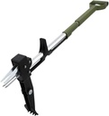 Worth Garden D-Handle Weed Puller Telescopic Dandelions Root Remover, Length: 99-119Cm with Stainless 4 Claws and Foot Pedal without Stooping, Green