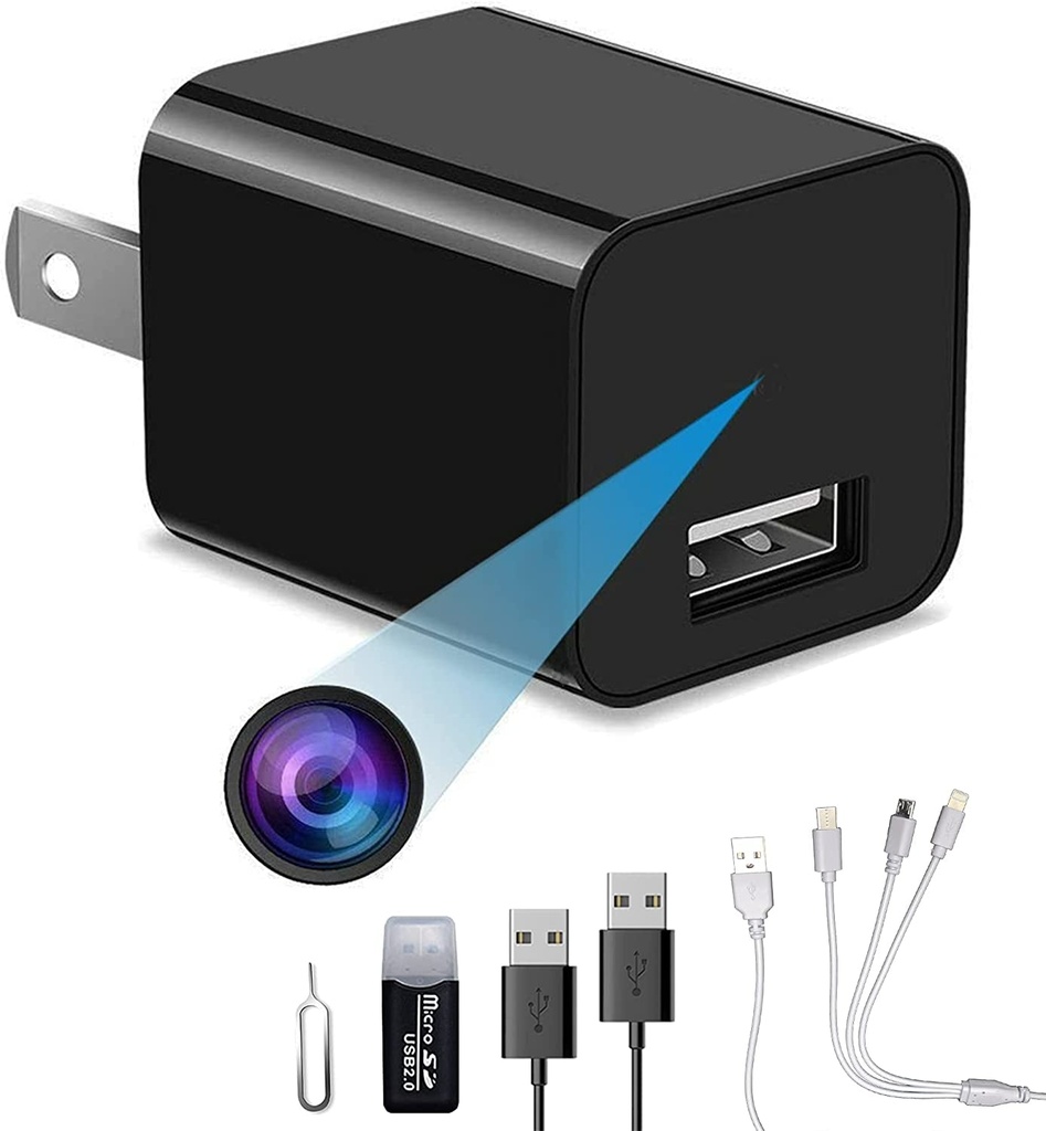 1080P Small Home Camera, Portable Plug-And-Play Home Camera, without Wifi Plug, It Can Record Cyclically, Compatible with 4GB to 256GB.…