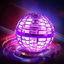Flying Ball Toys, 2021 Upgraded Rechargeable Hand Controlled Spinner 360°Rotating Built-in LED Mini Orb Drone Flying Boomerang Balls Gifts Choice for Boys Kids Adults Indoor Outdoor (Pink)