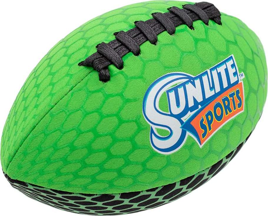 Sunlite Sports Football with Glowing Surface at Night, Waterproof, Outdoor Sports and Pool Toy, Beach Game, Neoprene