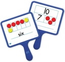 EAI Education Magnetic Ten Frame and Part-Part-Whole Dry-Erase Paddles: Set of 5