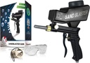 Lematec Portable Gravitation Sandblasting Sand Blaster Gun Kit for All Blasting Projects, Remove Paint, Stain, Rust, Grime on Surfaces and Pool Cleaning (Black)