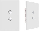 Useelink Wifi Smart Wall Touch Light Switch, Smart Phone Remote Control, Compatible with Ios and Android,Compatible with Alexa Echo and Google Assistant, SAA Approved (Wall Light Switch 2Gang-2Pack)