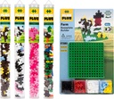 PLUS PLUS - Farm 5 Piece Playset Bundle, Baseplate and 70 pc Tubes - Construction Building Stem / Steam Toy, Interlocking Mini Puzzle Blocks for Kids